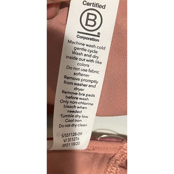 Athleta Womens Tie-Dye Tank Top 3X Polyester Spandex Blend Pink & White - Picture 10 of 10